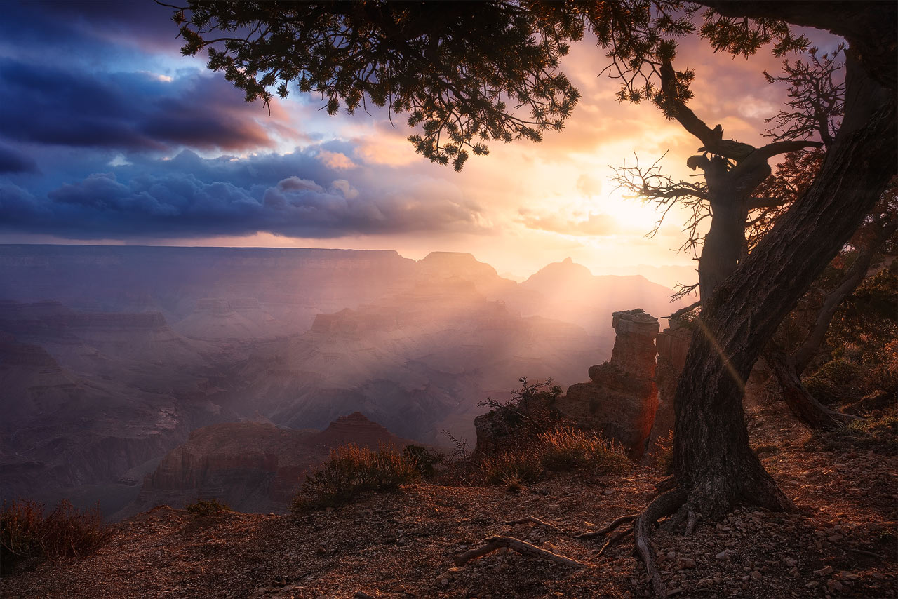 Yaki Point at the South Rim of the Grand Canyon in the US.